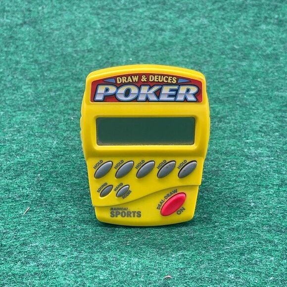 Radica Sports 3414 Sports Draw & Deuces Poker 2 IN 1 Handheld Electronic Game - Picture 1 of 2
